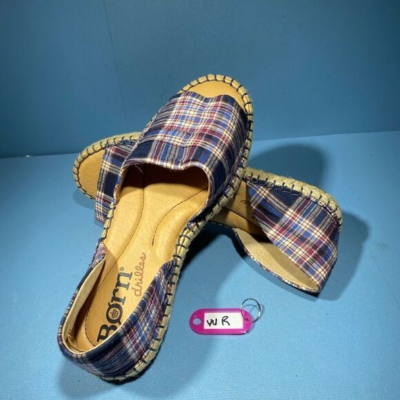 Born "Drilles" Born Espadrilles Shoes Sandals Flats size 6,5, New - Picture 1 of 8